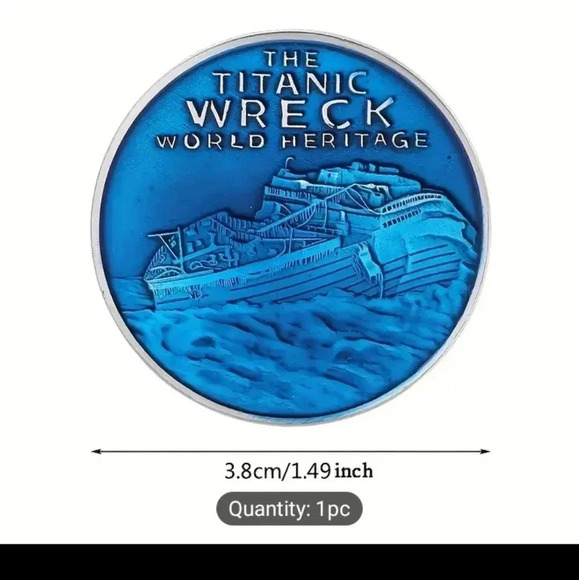 1912 Titanic scene Hobo coin..a must for collectors..NWT - Picture 3 of 8
